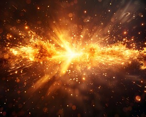 Poster - Dramatic Bright Light Explosion Creating a Spectacular Visual Effect for High Drama or Action Scenes