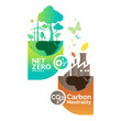 Net zero and carbon neutral concept , Carbon Neutrality