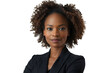 © Irfan Hameed - Portrait of african american business woman on isolated transparent background