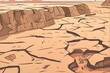 Dry and cracked landscape background, Global warming, Climate change