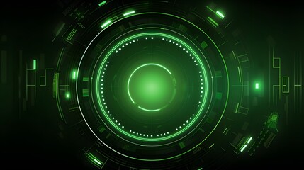 
green Abstract technology background circles digital hi-tech technology design background. concept innovation. vector illustration
