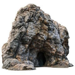 Sticker - Big empty rock cave with entrance clip art