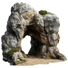 Wall Mural - Big empty rock cave with entrance clip art