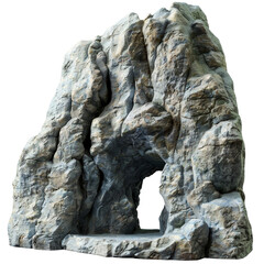 Wall Mural - Big empty rock cave with entrance clip art