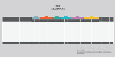 A data table template is a structured format facilitating the organization and presentation of information in rows and columns.