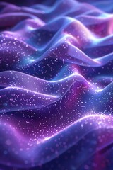 Poster - musical harmonies fill the air. multicolored backdrop blending dots and curves. computer-generated i