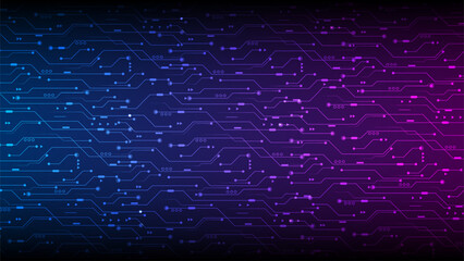 Aufkleber - Digital technology world. vector futuristic circuit board, Electronic motherboard, Communication and engineering concept, Hi-tech digital technology concept.	