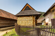 Vlkolinec village - Unesco heritage, old wooden village of historical log houses, folk architecture reservation, Slovakia