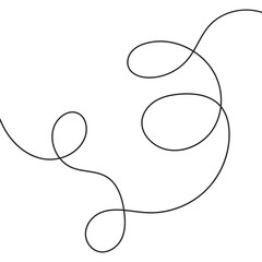 Squiggle line design element. Curved line design. isolated on white background. vector illustration. EPS 10 .	
	