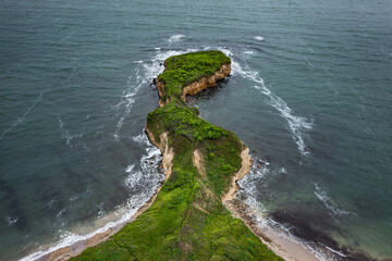 Wall Mural - Aerial view to beautiful rocky beach near to Kraymorie, Bulgaria