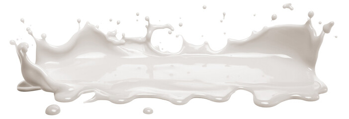 Wall Mural - Splash of milk or cream, cut out