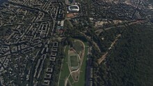 Top Aerial View Of Auteuil Hippodrome Is A Horse Racing In Paris. France