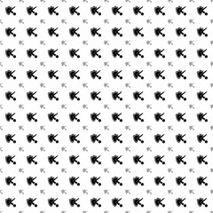 Poster - Square seamless background pattern from black ball bounces off the shield symbols are different sizes and opacity. The pattern is evenly filled. Vector illustration on white background