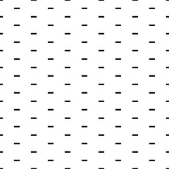 Poster - Square seamless background pattern from geometric shapes. The pattern is evenly filled with black minus symbols. Vector illustration on white background