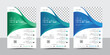 © salmagd988 - corporate flyer poster, modern layout, blue green ,Brochure template for advertising   banner design.