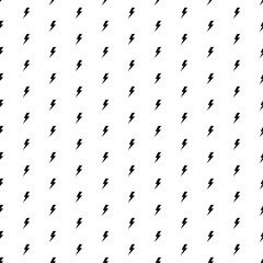 Poster - Square seamless background pattern from geometric shapes. The pattern is evenly filled with big black lightning symbols. Vector illustration on white background