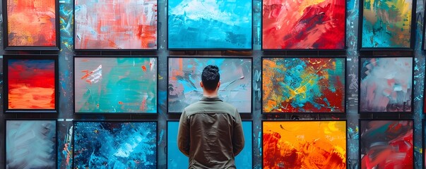 Poster - Cutting Edge Digital Art Tablets Showcased at Vibrant Art Exhibition with Creative Expressions