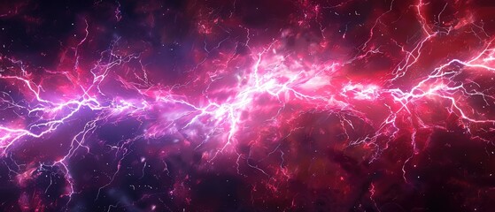 Wall Mural - abstract bolt of electricity background art banner