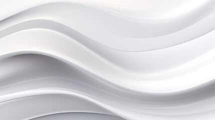 Fototapete - Abstract soft shiny white gray wavy line background graphic design. Elegant white gray modern architecture art. Blurred backdrop effect back