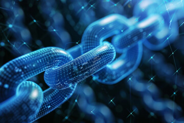 Poster - A chain with a lot of numbers on it