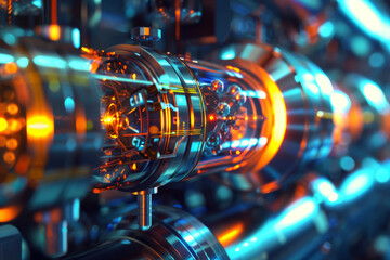 Poster - A close up of a machine with the number 12 on it