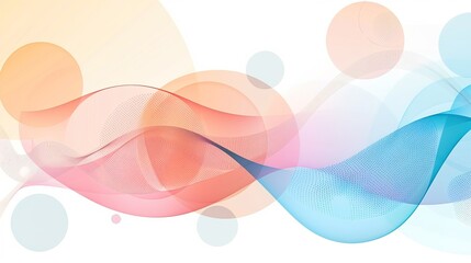 Poster - A vibrant abstract artwork of overlapping circles and ellipses with a varied color palette
