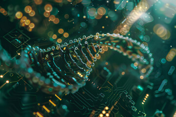 Poster - A computer generated image of a circuit board