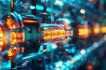 Poster - A computer generated image of a glowing object
