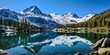 © Balaraw - Serene mountain lake with snow-capped peaks reflected in the calm waters