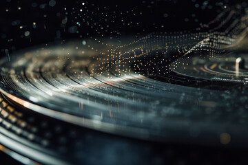 Poster - A close up of a pioneer record player