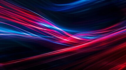 Aufkleber - Vibrant abstract light trails with blue and red colors