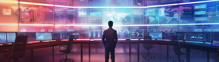 Data Privacy Officer's Wall: Displaying data privacy regulations, data protection policies, and a board with data privacy compliance plans.