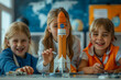 Young STEM Students Building a Futuristic Multiplanetary Rocket: Smart Boys and Talented Girls Exploring Science Engineering and Space Technology
