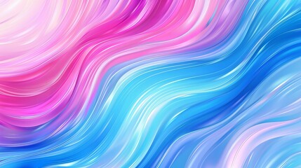 Wall Mural - Abstract swirl wave background in blue and pink hues, resembling flowing liquid lines. Adds a dynamic and modern touch to design elements.