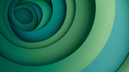 Wall Mural - Sleek abstract wallpaper featuring circular gradient in shades of green  blue modern design