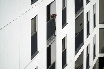 Wall Mural - Modern multistorey building with balconies