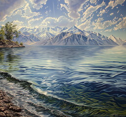Wall Mural - Mountain Lake
