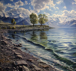 Wall Mural - Mountain Lake
