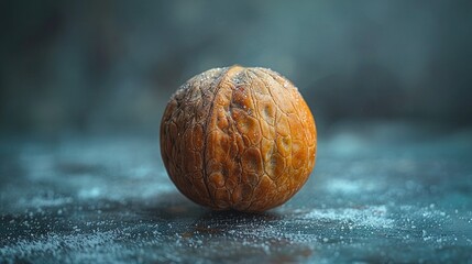 Wall Mural -    a fruit on a table with water droplets and a blurry background