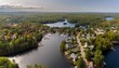 photographs of bala and muskoka lakes in northern ontario featuring winery landmarks and natural landscapes like rivers lakes trees foliage mushrooms and reserves
