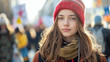 Teenage Eco Activist at Outdoor Protest Event
