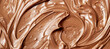 Rich Brown Chocolate Ice Cream Close-Up