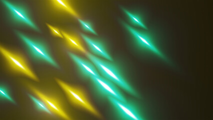Poster - Beams Of Light Different Colours. Computer generated 3d render