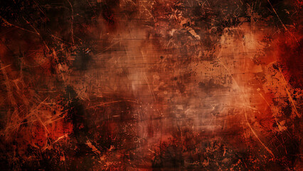 Wall Mural - Vintage Nightmare: A Distressed Christmas Scene with a Horror Theme