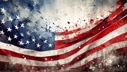 grunge patriotic flag background