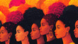 A Painting of a Group of Black Women