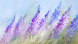 Impressionistic Blur of Swaying Lupins