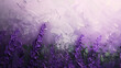 Lavender Sprigs as Paintbrush Strokes on Canvas
