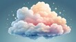 Set Of Realistic And Transparent Different Clouds. Vector Illustration.