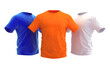 Solid color t-shirts - 3D illustration